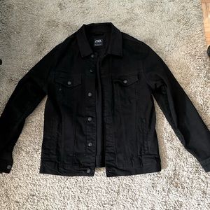 Rare Zara black denim jacket